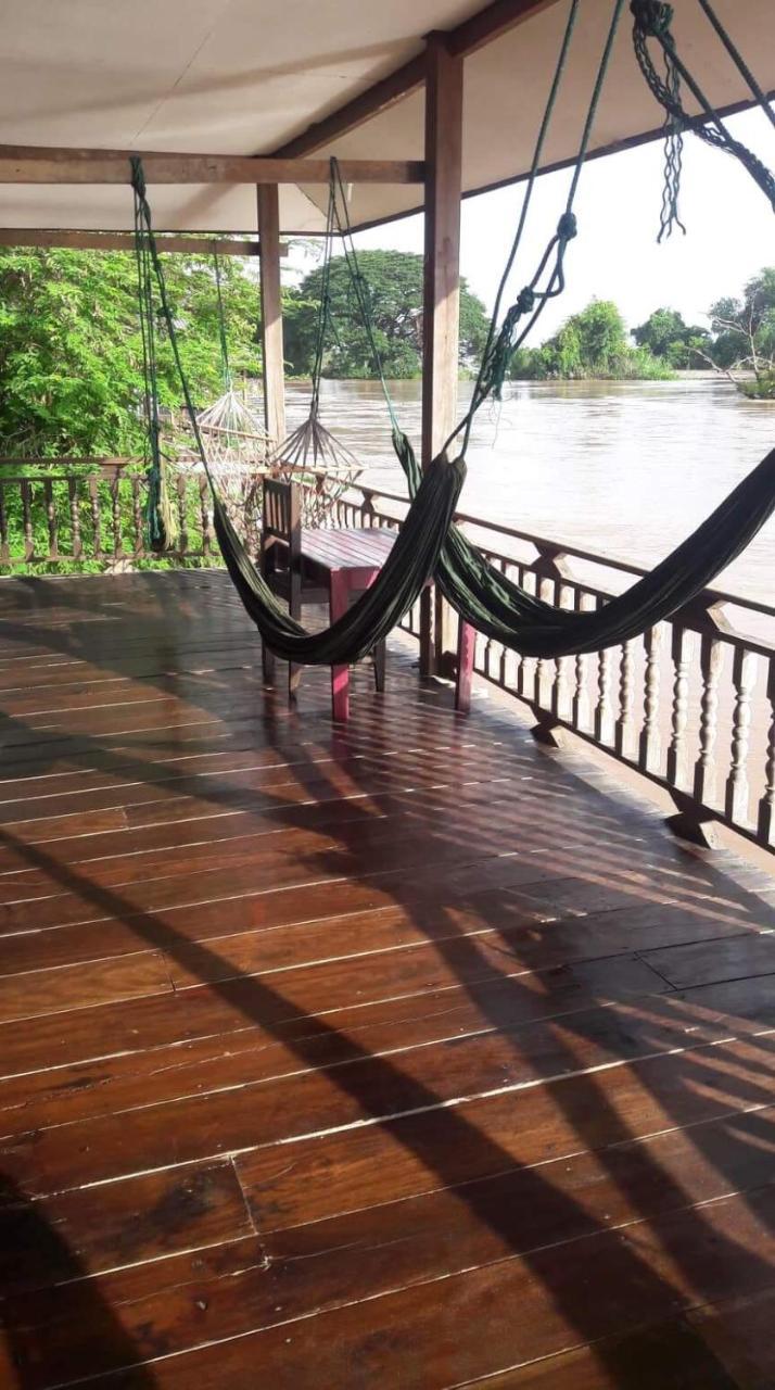 Riverside Bungalow Hotel Don Det Ngoại thất bức ảnh