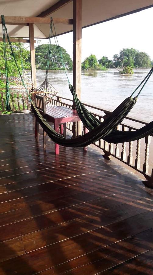 Riverside Bungalow Hotel Don Det Ngoại thất bức ảnh