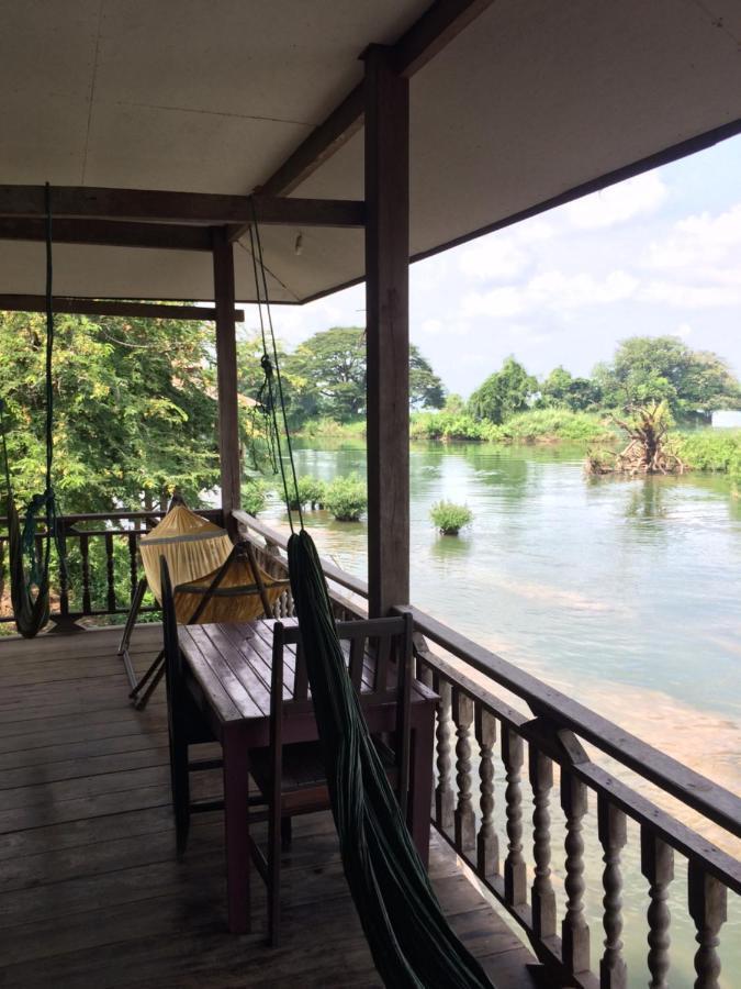 Riverside Bungalow Hotel Don Det Ngoại thất bức ảnh